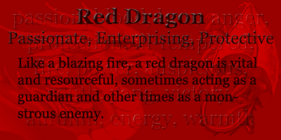 Red Dragon - Passionate, Enterprising, Protective